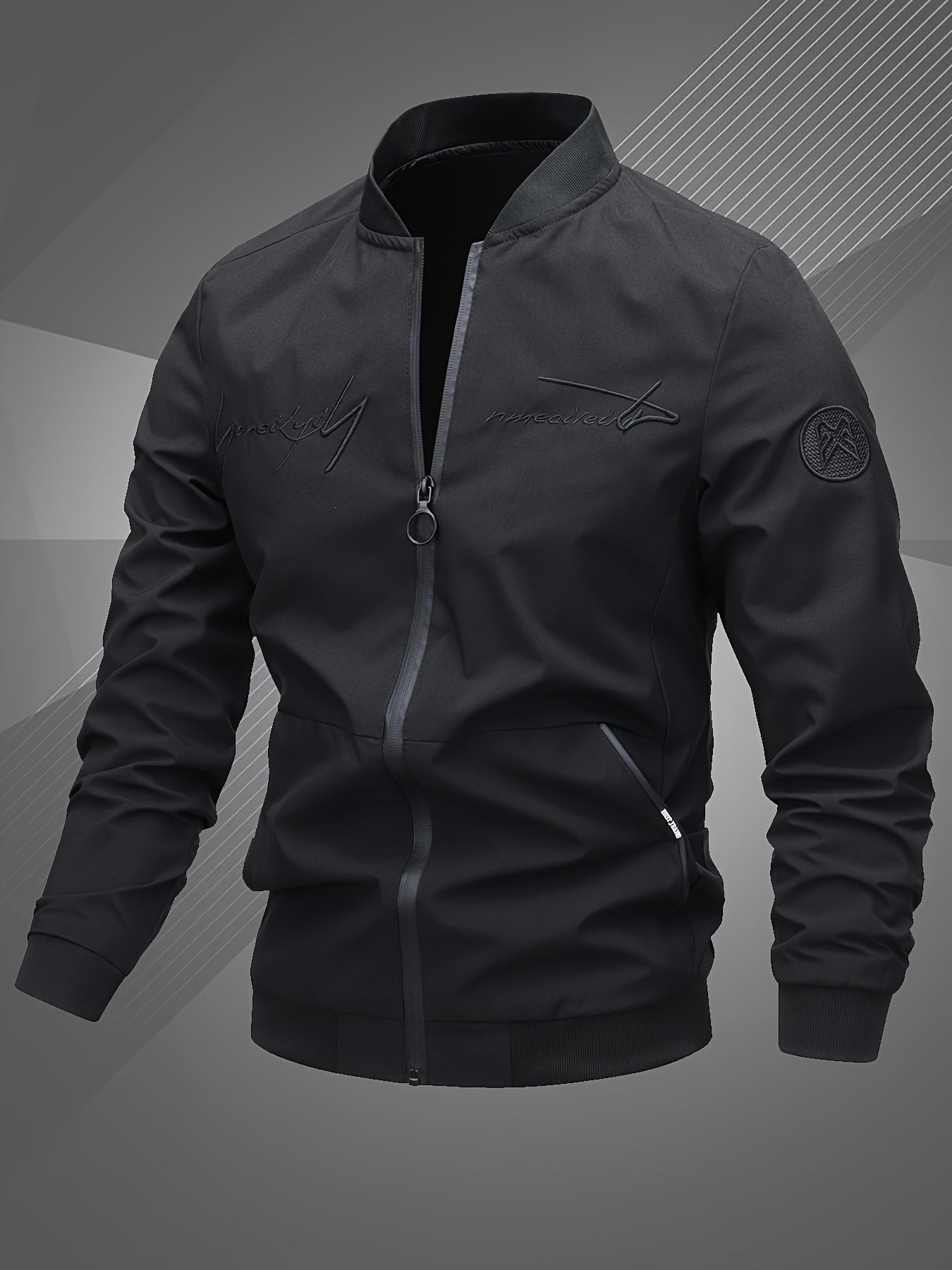 🧥 Jaqueta Bomber Masculina Casual com Bordado - Estilo e Conforto para o Dia a Dia! 🧥