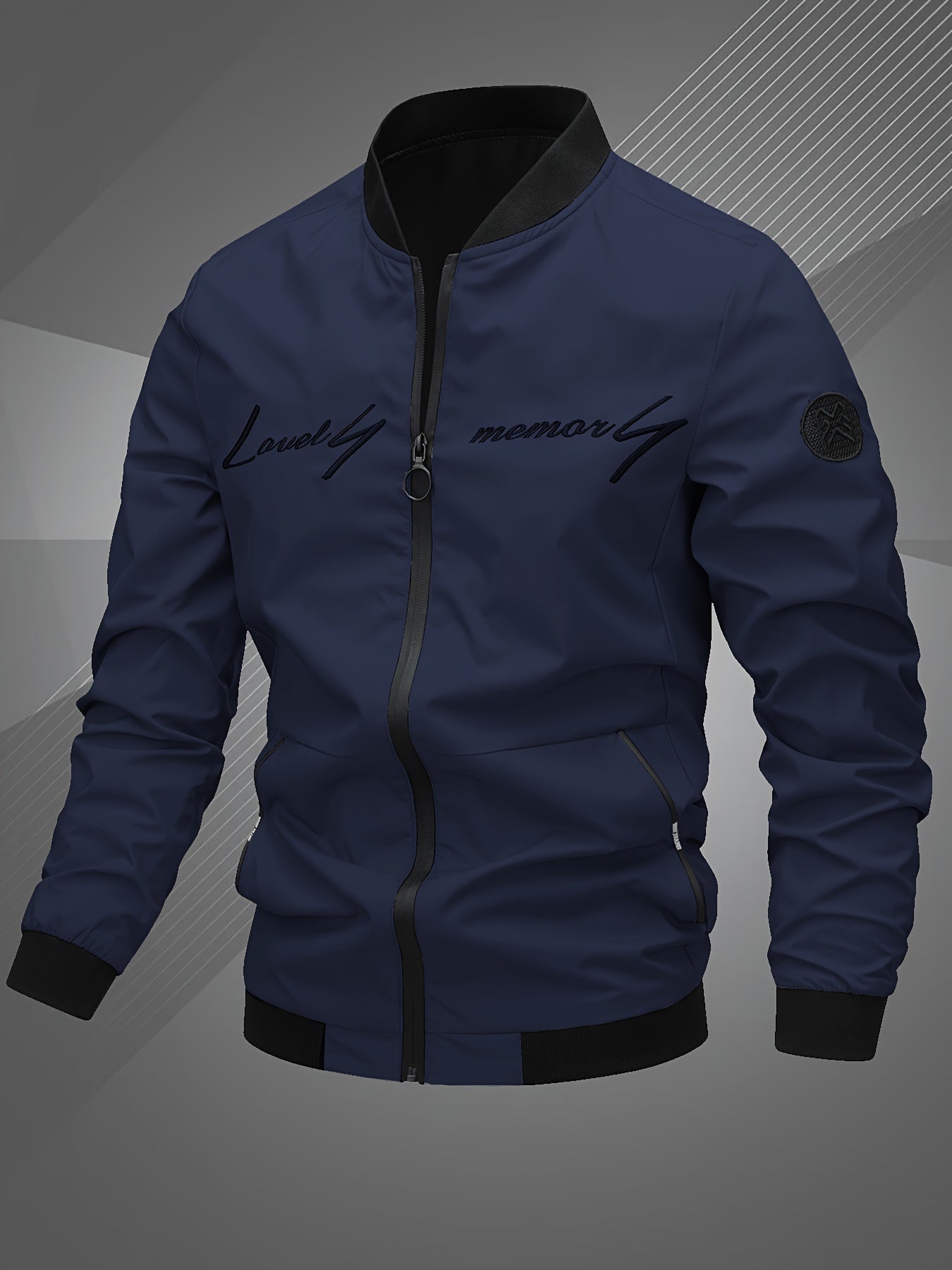 🧥 Jaqueta Bomber Masculina Casual com Bordado - Estilo e Conforto para o Dia a Dia! 🧥