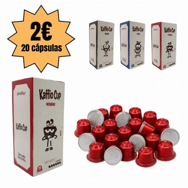 20 cápsulas para café em 3 intensidades