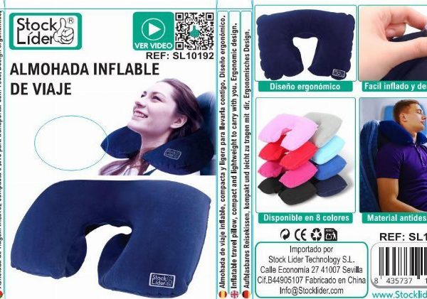 Almofada insuflável de viagem