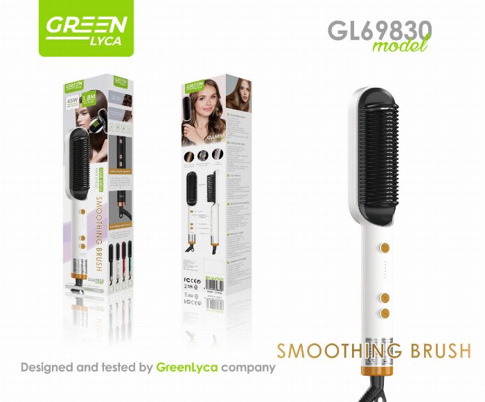 Alisador elétrico Brush Comb – Perfeito suave em minutos