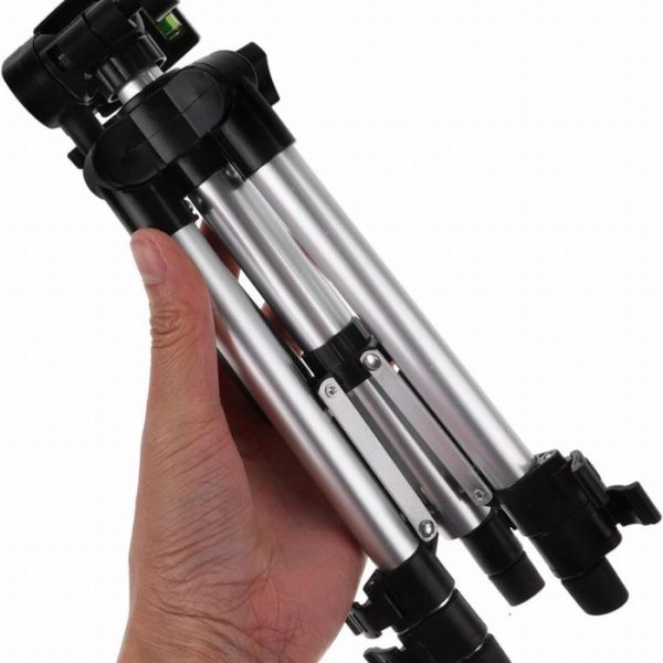 Tripé de alumínio 120 cm – Leve, estável e todo compatível