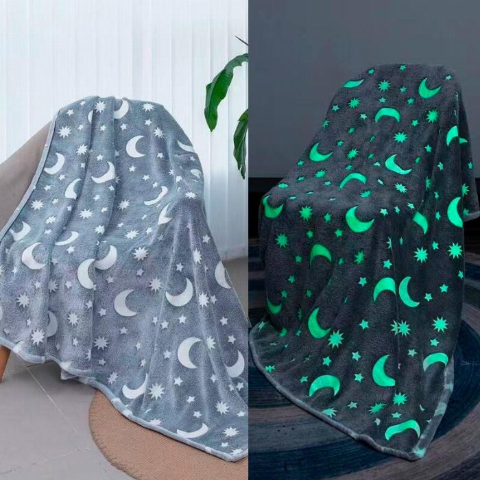 Cobertor luminoso na cor escura cinzento 127cm x152CM