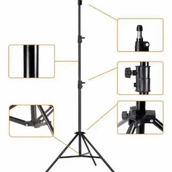Tripé de telefone telemóvel de 190 cm – Estabilidade máxima e versatilidade