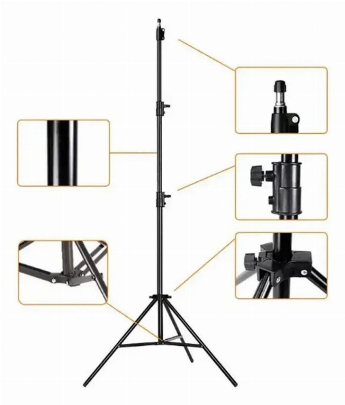 Tripé de telefone telemóvel de 190 cm – Estabilidade máxima e versatilidade