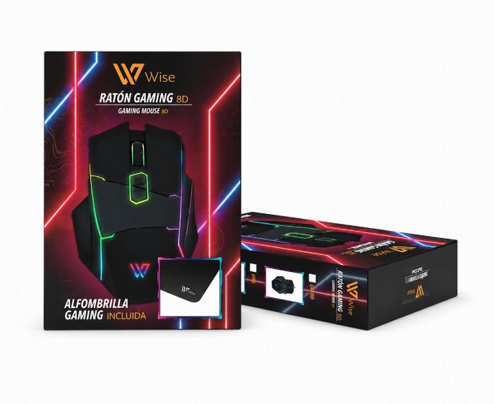 Pack Rato Gaming RGB + tapete antiderrapante