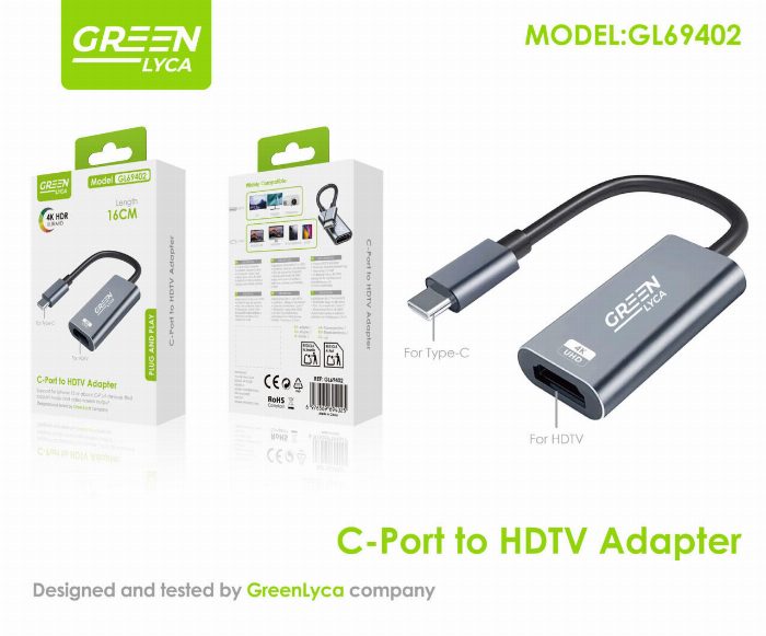 Tipo C para HDTV Adaptador de porta
