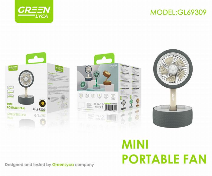 Ventilador de desktop compacto e dobrável