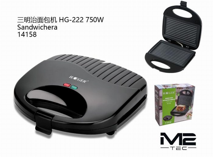 750W Sandwichera – Rápido, compacto e poderoso para o pequeno-almoço perfeito