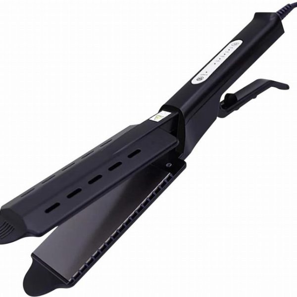 Prancha de cabelo larga com pinça