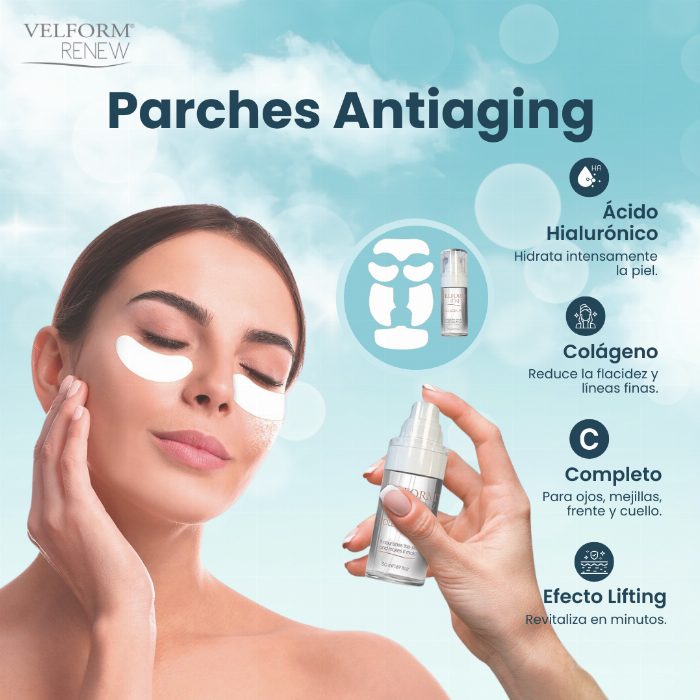 Tratamento facial anti-idade com colagénio e ácido hialurónico