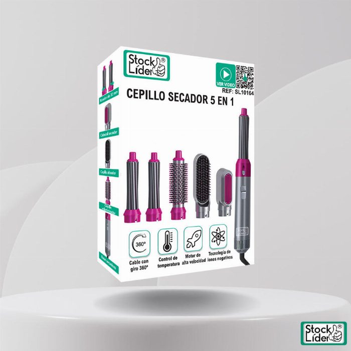 Secador 5 em 1 para cabelo