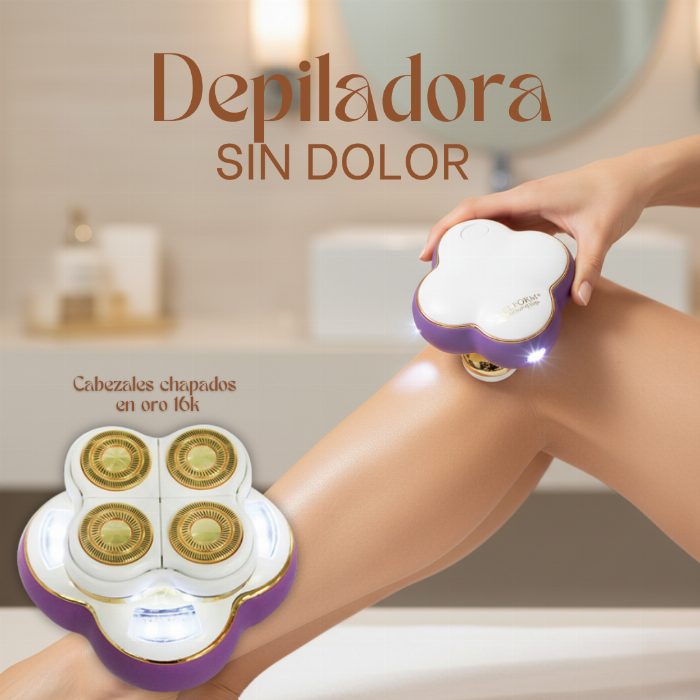 Máquina portátil da remoção do cabelo indolor com cabeças banhadas a ouro 18K