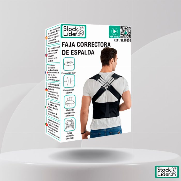 Faixa corretiva traseira - Tamanhos M, L, XL