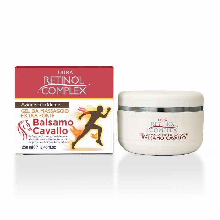Bálsamo do cavalo analgésico do corpo 250ML Retinol Complex
