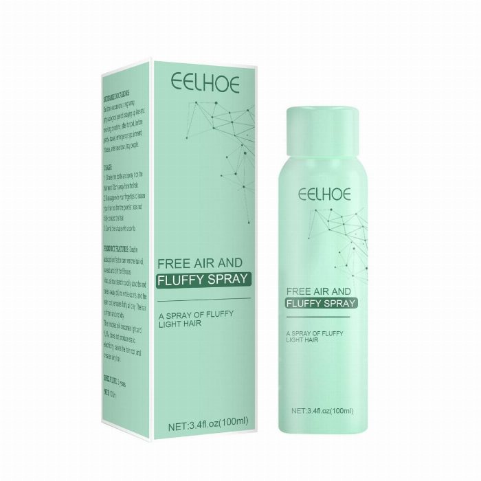 Spray de cabelo leve e esponjoso