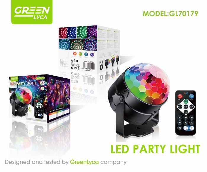 Lâmpada de discoteca RGB LED