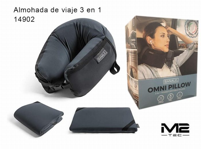 3 em 1 Travesseiro de viagem multifuncional ergonómico