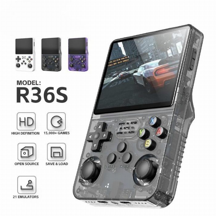 Console R3S6, jogos retro e jogos de vídeo - compacto e leve