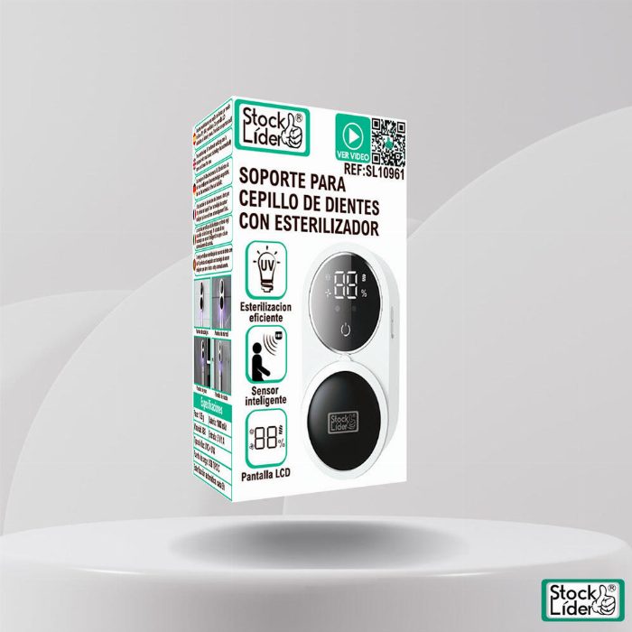 Suporte de escova de dentes com esterilizador