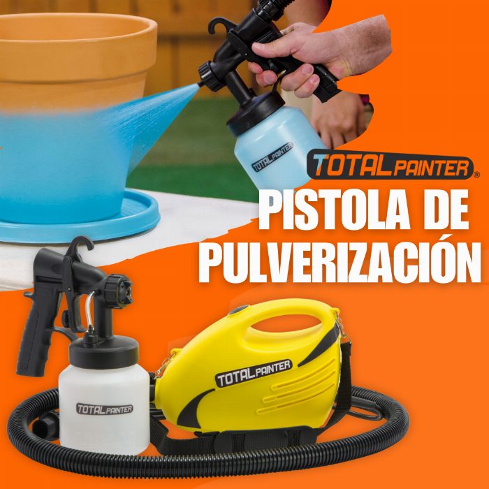 Arma de pulverização de tinta elétrica com acabamento profissional