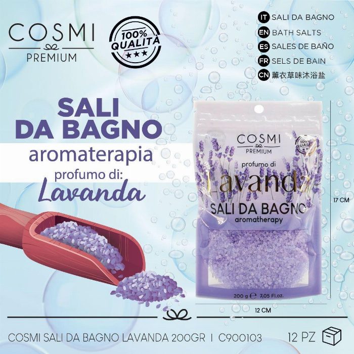 Casa de banho Sal Aromaterapia Lavanda 200g