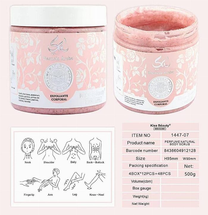 Essência do Esfoliante Corporal Árabe 500 ml Kiss Beauty