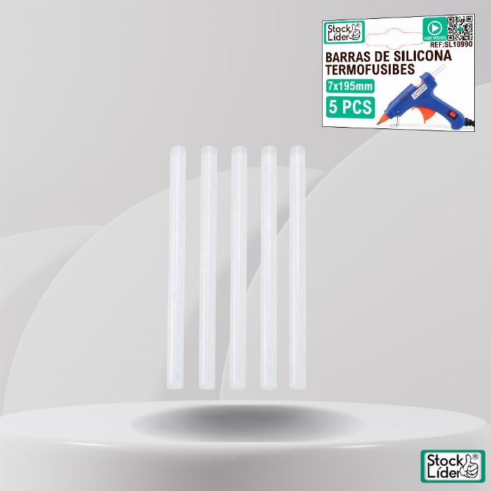 Barras de silicone termofusíveis 5 pcs