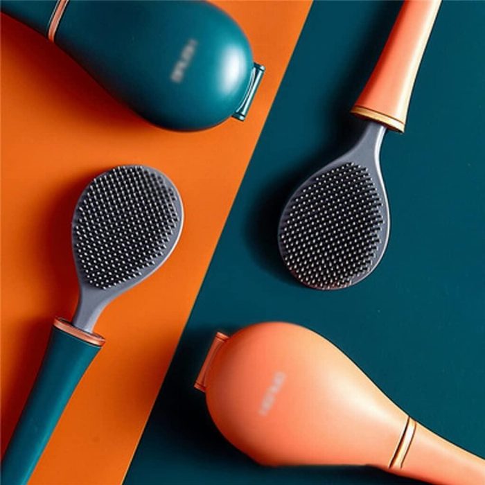 Escova de sanita de silicone com suporte