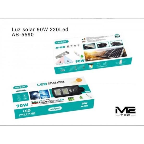 Grande lâmpada solar com controlo