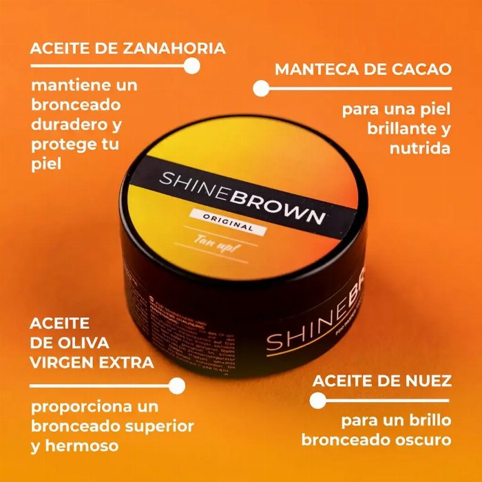 Creme de bronzeamento premium original Shine Brown