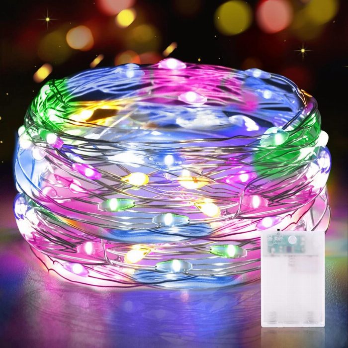 Multicolor LED luzes 50 LED