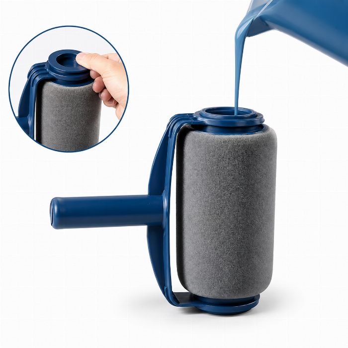 Rolo de pintura anti-gotejamento com tanque integrado