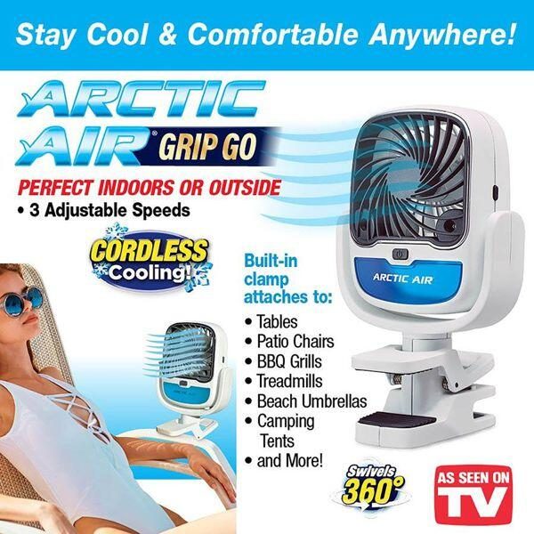 Humidificador de ventilador de ar frio com braçadeira
