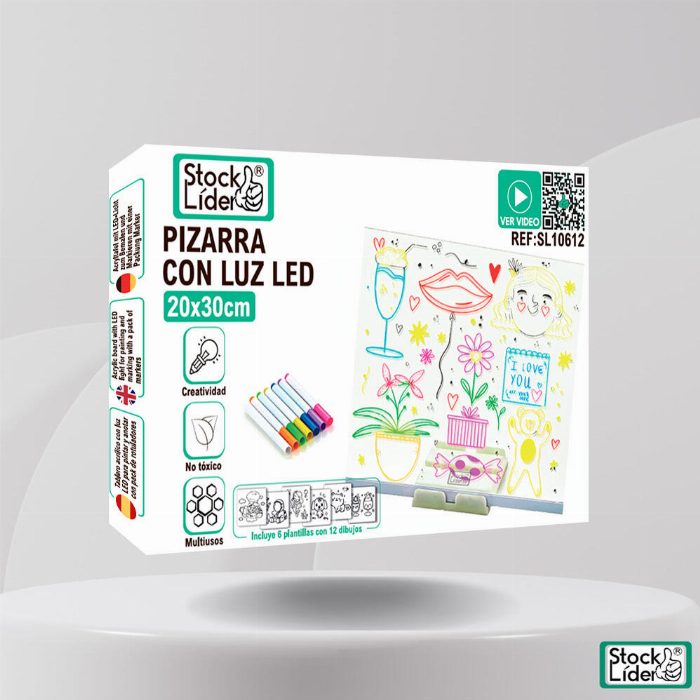 Ardósia com luz LED 20x30