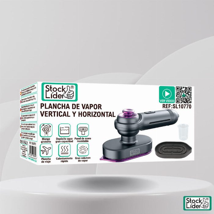 Ferro de vapor vertical e horizontal