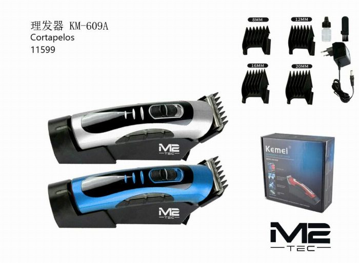 Cortadores de cabelo com guia de pentes 8 mm · 12 mm · 16 mm · 20 mm