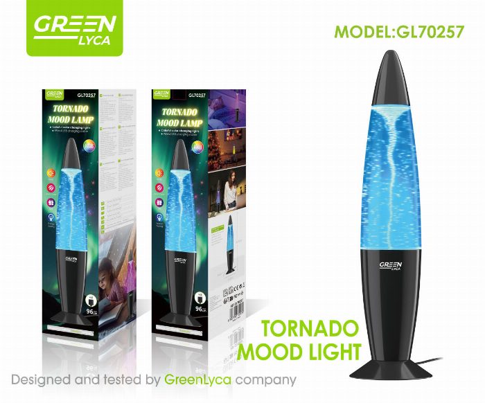 Lâmpada ambiental Tornado, Luz RGB