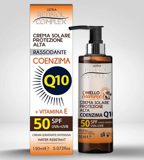 Creme solar com coenzima Q10 e FPS 50 150ml