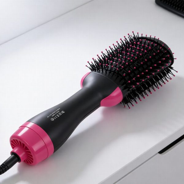 Escova de secador de cabelo 3-em-1 com tecnologia de turmalina