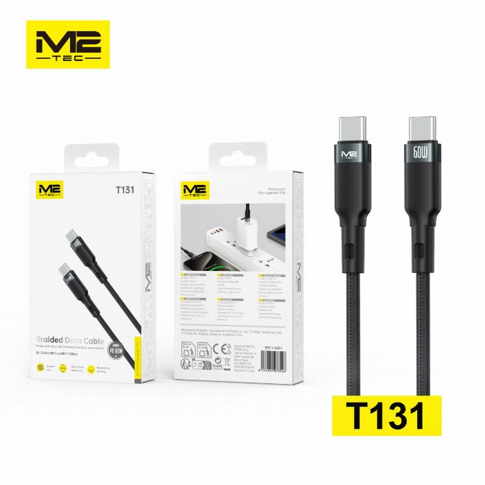 Cabo USB-C para USB-C, 60W, 1M