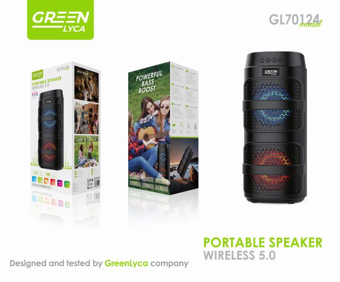 Coluna Bluetooth com microfone