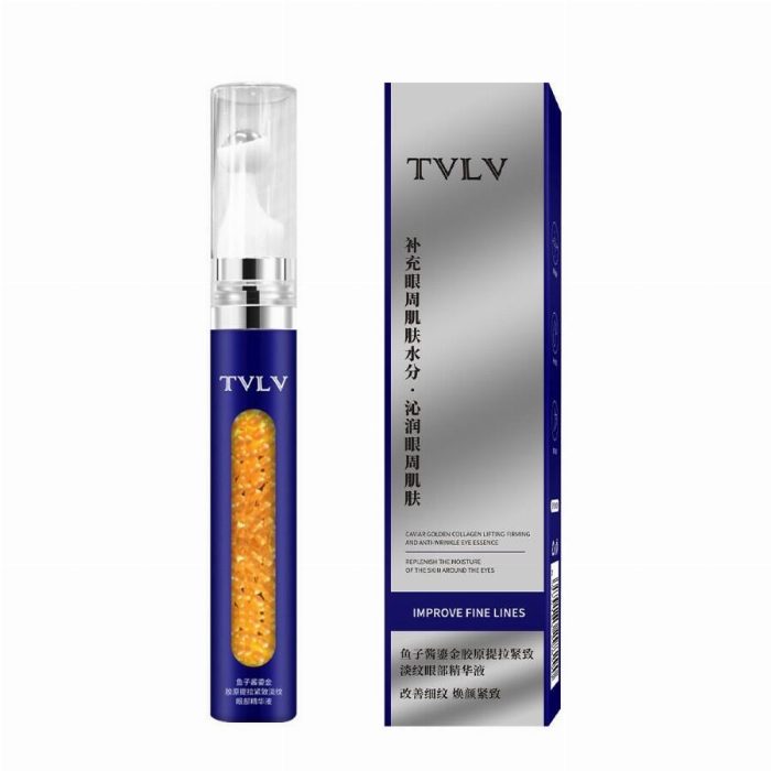 Sérum firme e elevador de contorno de olhos com caviar e colágeno dourado 15ml TVLV