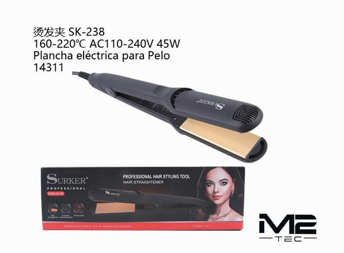 Placa de cabelo elétrica profissional 160°–220°C