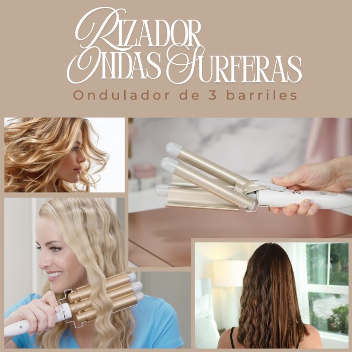 Triplo surf wave curler