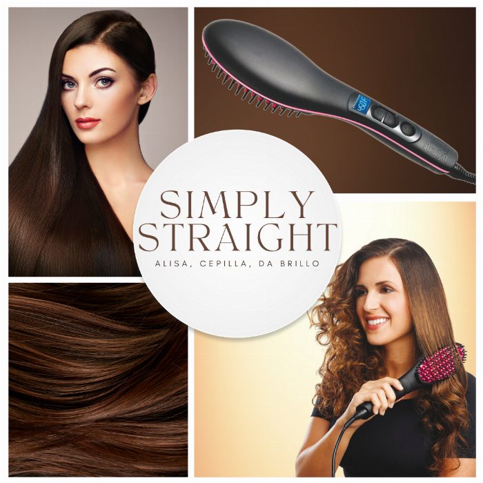 Escova elétrica que suaviza, proporciona suavidade e brilha o cabelo