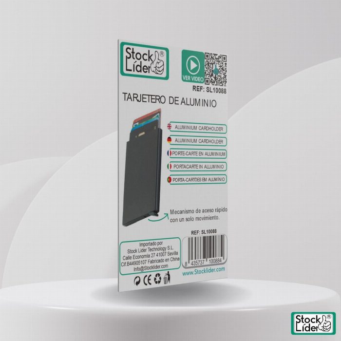 Suporte para cartão de metal