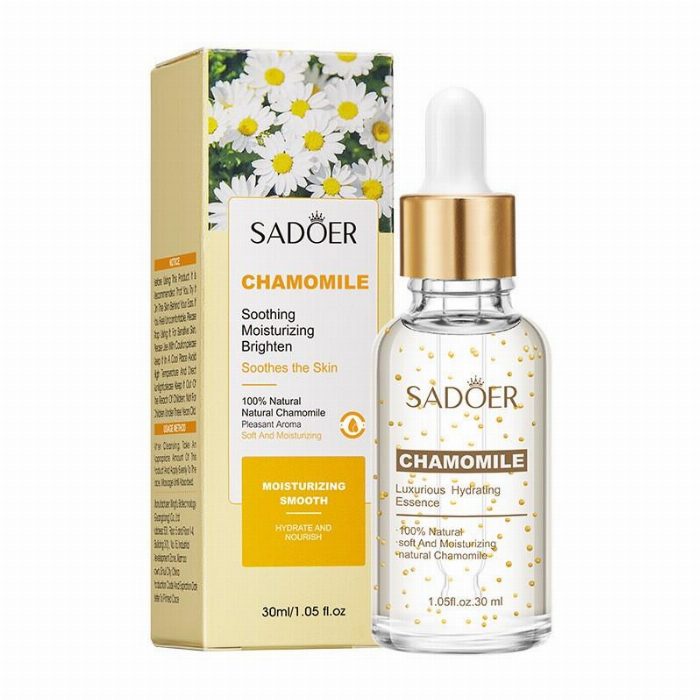 100% natural hidratante essência facial calmante com camomila