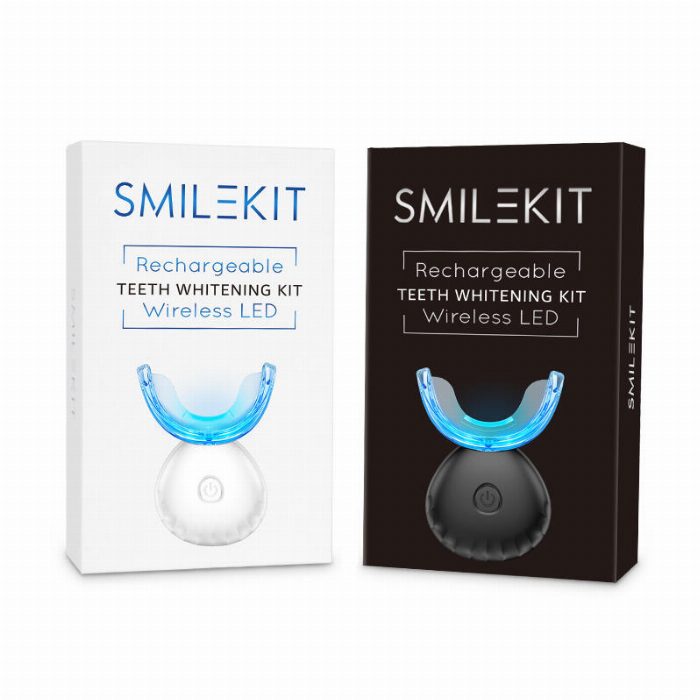 Kit de clareamento dental recarregável para dentes, 4 peças de gel, acelerador de lâmpada conduzida