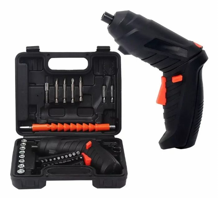 Chave de fenda sem fio 4.8V com 47 peças